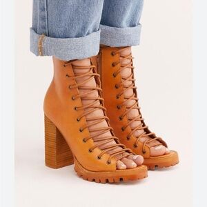 Free People Palermo Lace Up boots
